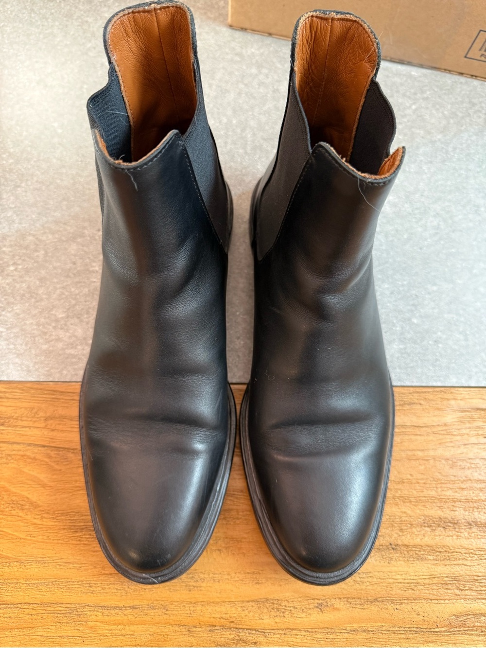 Common Projects Woman Black Leather Chelsea Boot 3825 Size 36 Italy (US 6) - Picture 8 of 11